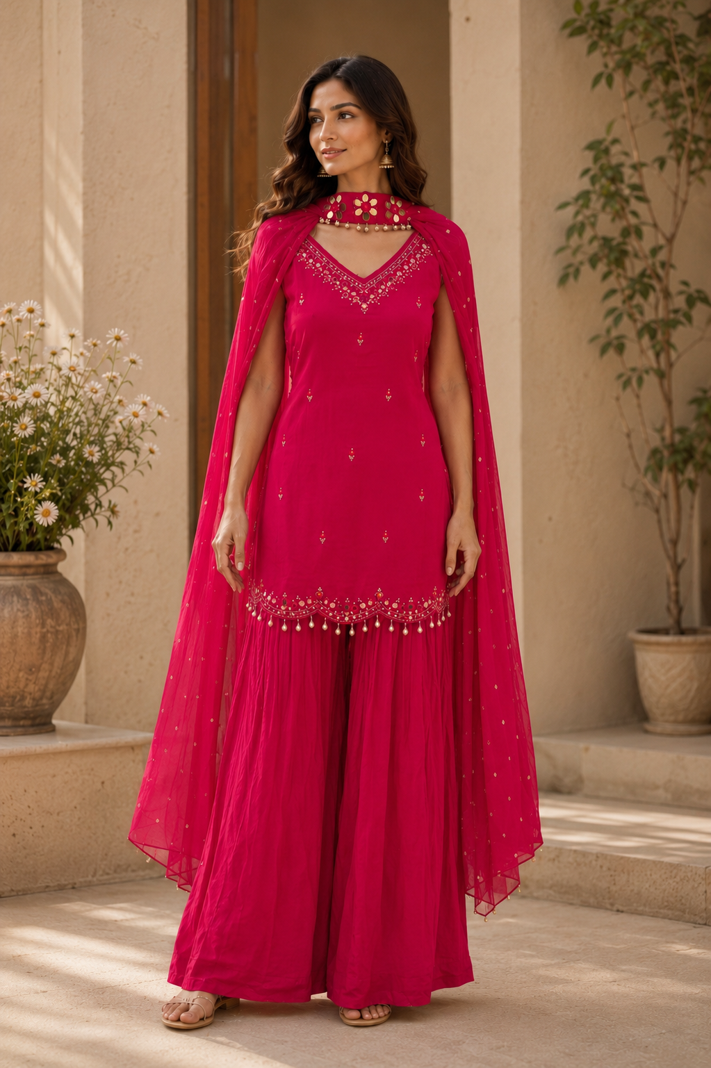 Gulnaar Sharara Set