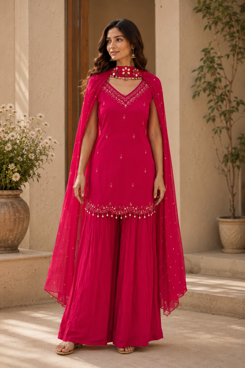 Gulnaar Sharara Set