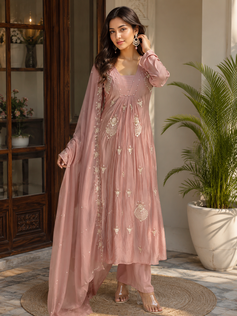 Gulab Embroided Set